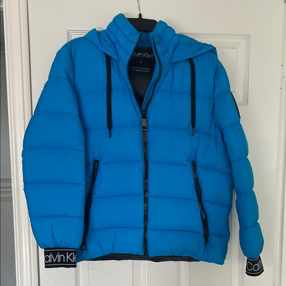 Calvin Klein Kids Blue Puffer Jacket